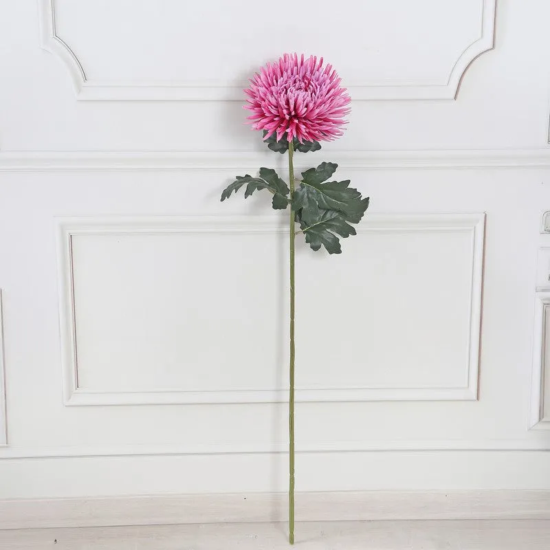 Single Chrysanthemum Artificial Flower Stem - Pink media 3