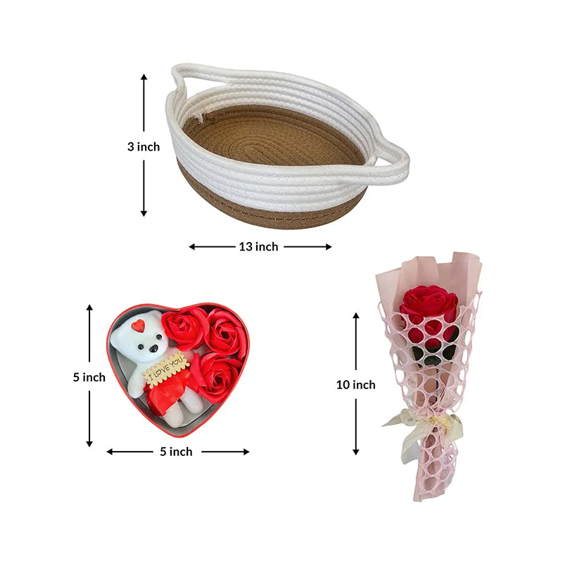 Rose & Reverie Valentine's Gift Box - Three Piece Set media 5