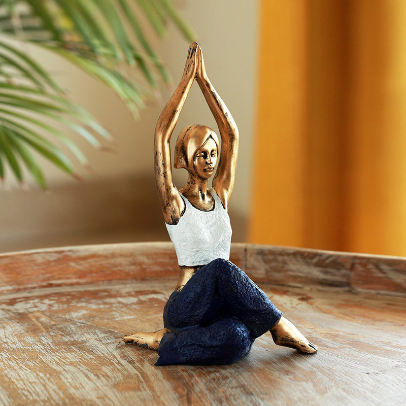 Yoga Grace Resin Showpiece