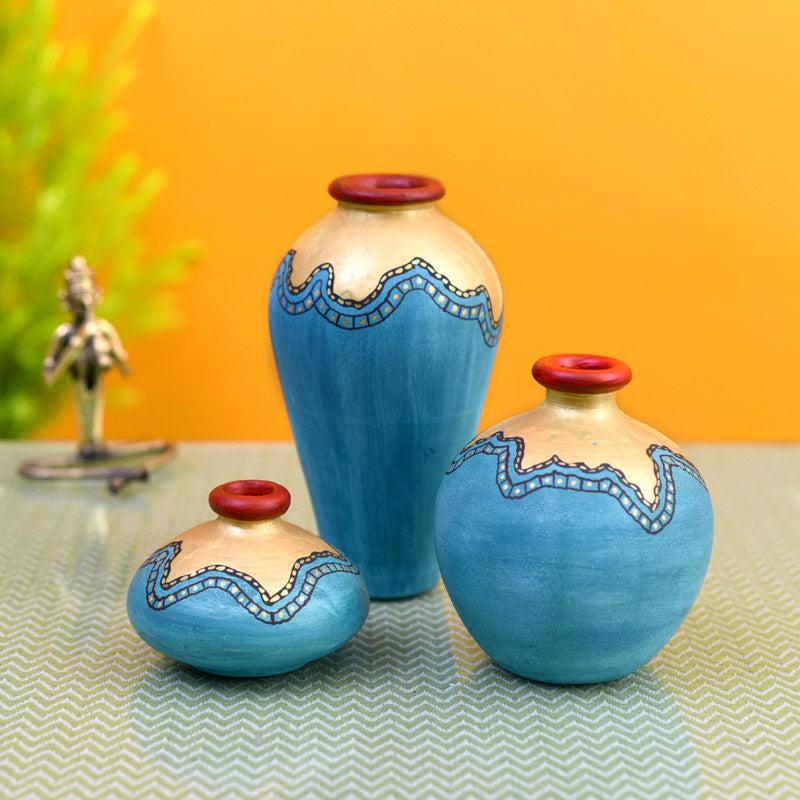 Rianna Terracotta Vase - Three Piece Set
