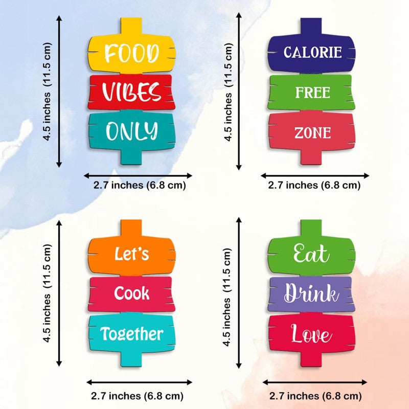 Kitchen Vibes Only Fridge Magnets - Set Of Four media 5