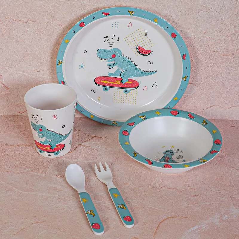 Croc Craze Kids Dinner Set - Five Piece Set media 1