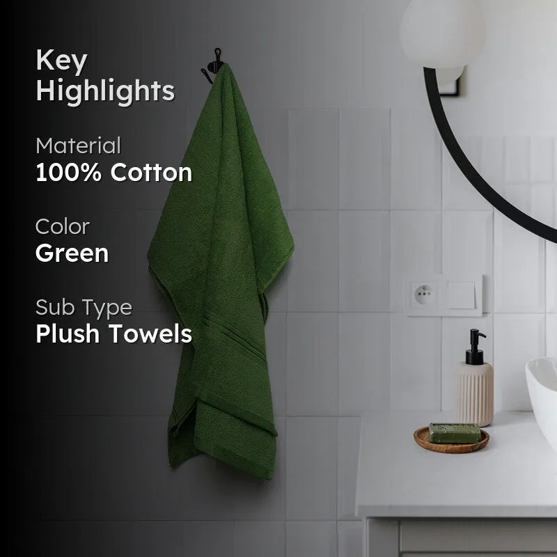 Micro Cotton LuxeDry Solid Bath Towel - Forest Green media 2