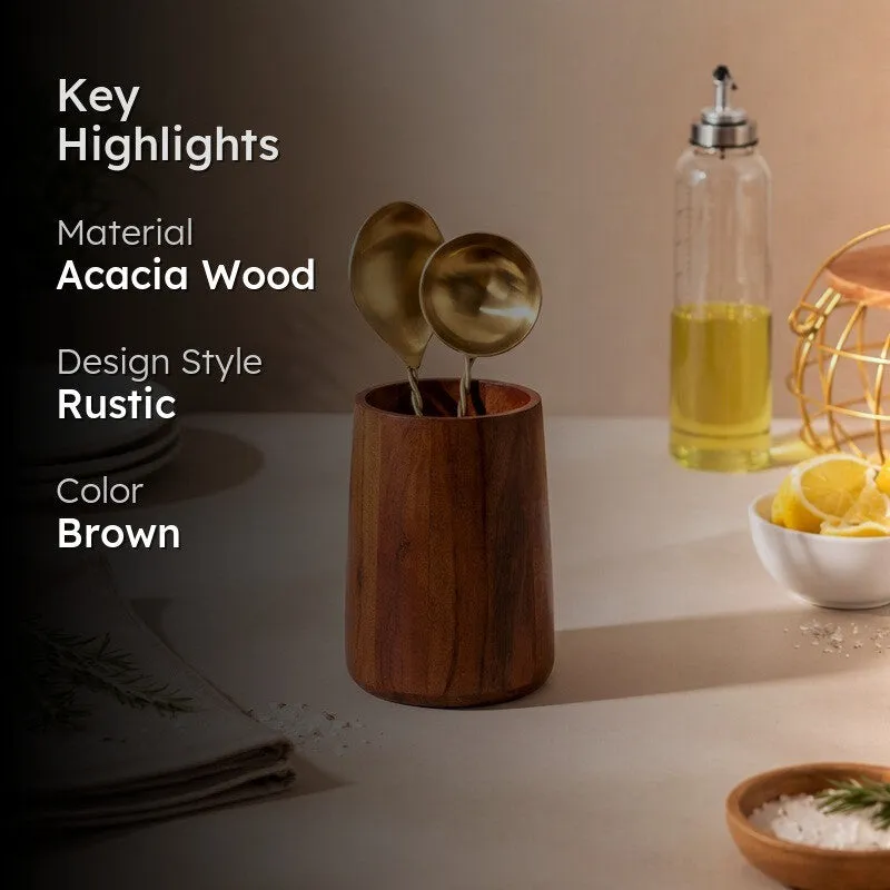 Trayvo Wooden Cutlery Holder media 2
