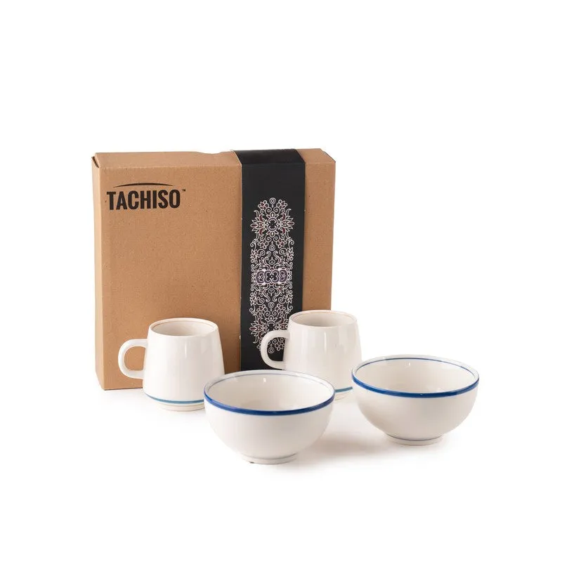Nerra Porcelain Coffee Mug (320mL Each,420 mL Each) - Four Piece Set media 7