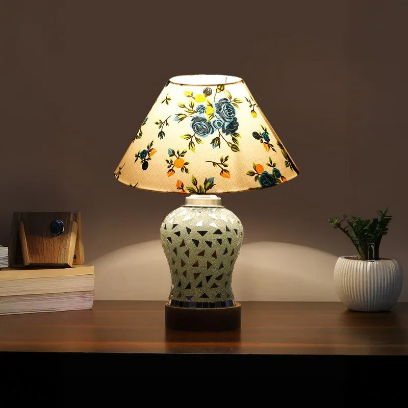 Liora Fleur Wooden Table Lamp - Multicolor media 1