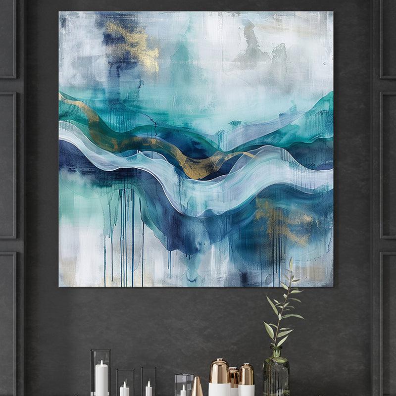 Calm Currents Abstract Wall Painting