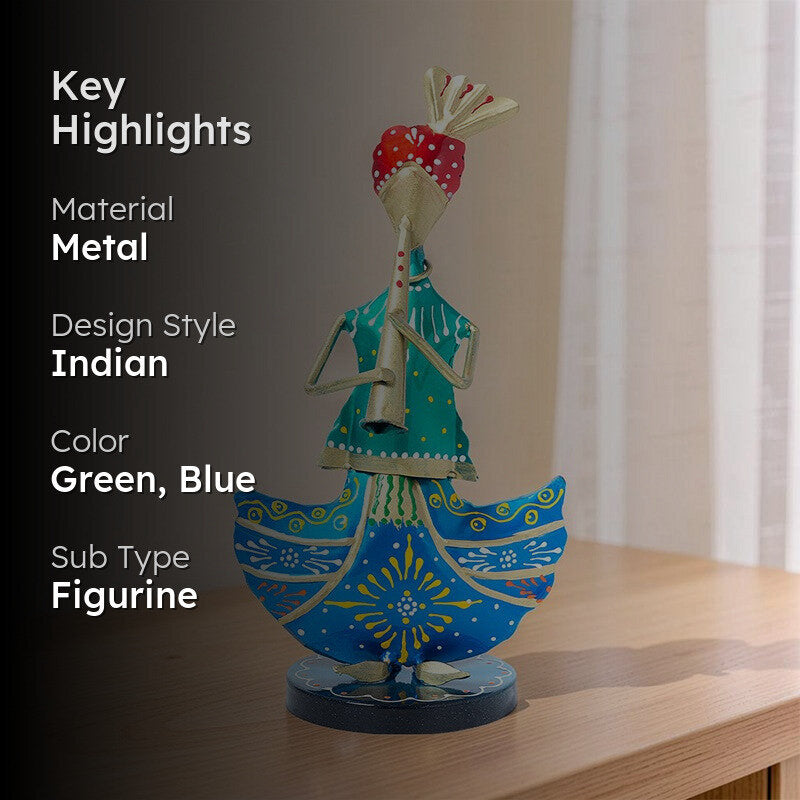 Folk Gana Musician Handpainted Showpiece media 2