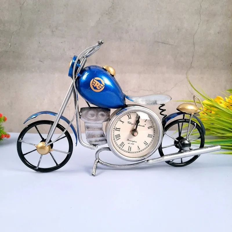 Bullet Motorcycle Iron Table Clock media 4
