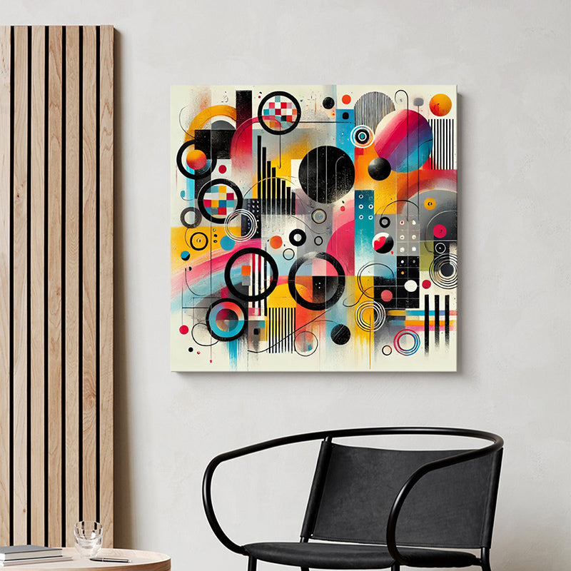 Popular Geometric Shapes Wall Painting