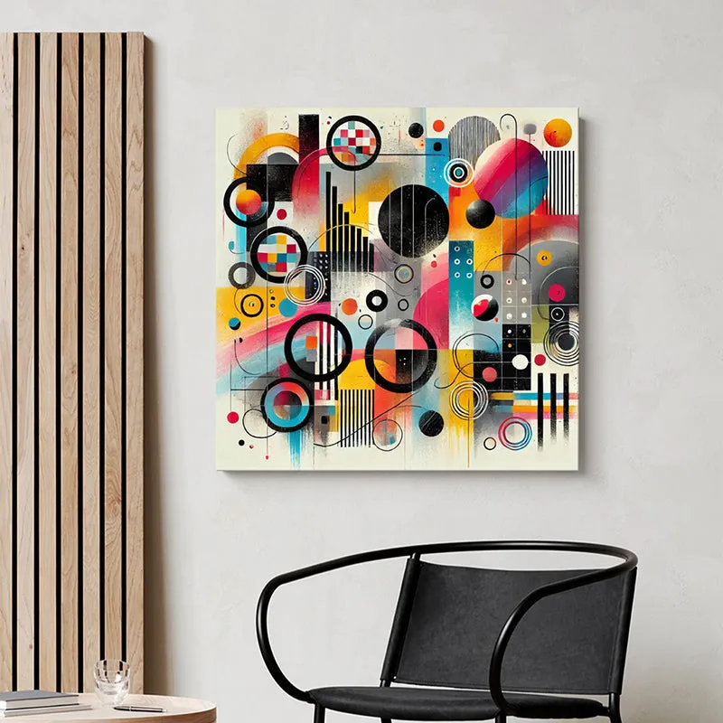 Popular Geometric Shapes Wall Painting media 1