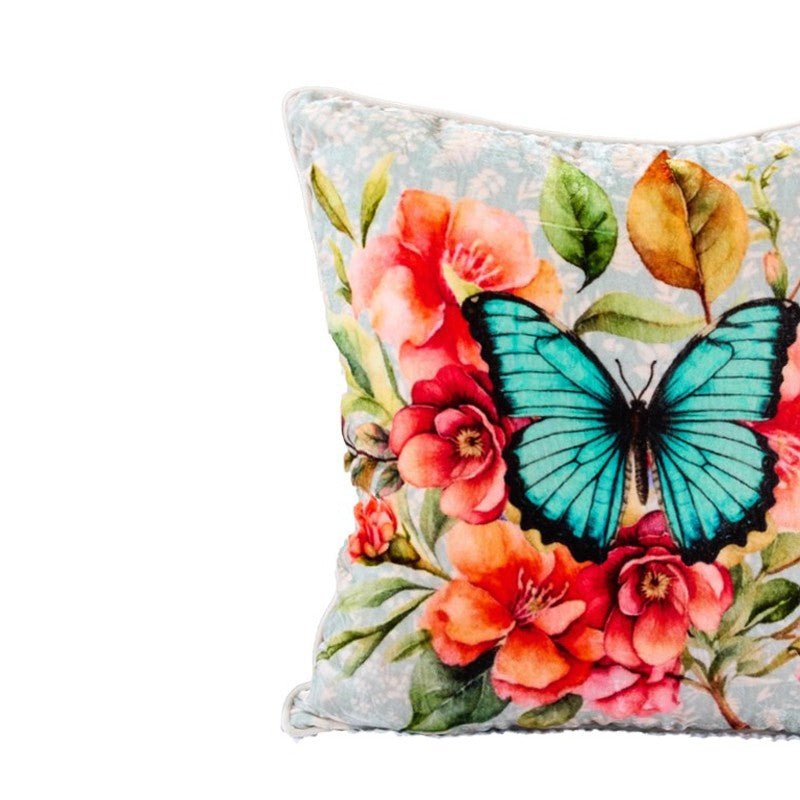 Gardenia Charm Cotton Velvet Cushion media 4