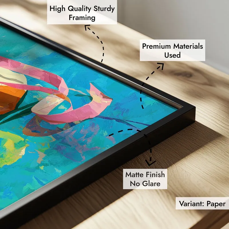 Lunith Canvas Wall Painting With Black Frame media 6