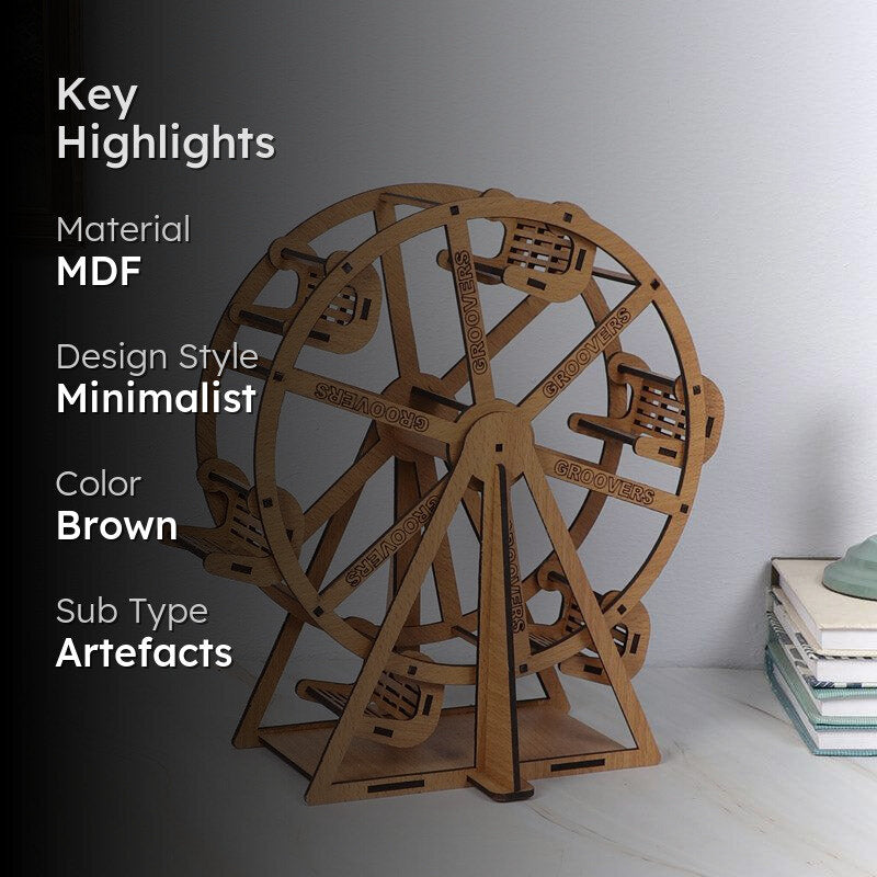 Giant Wheel Fair Showpiece - Brown media 2