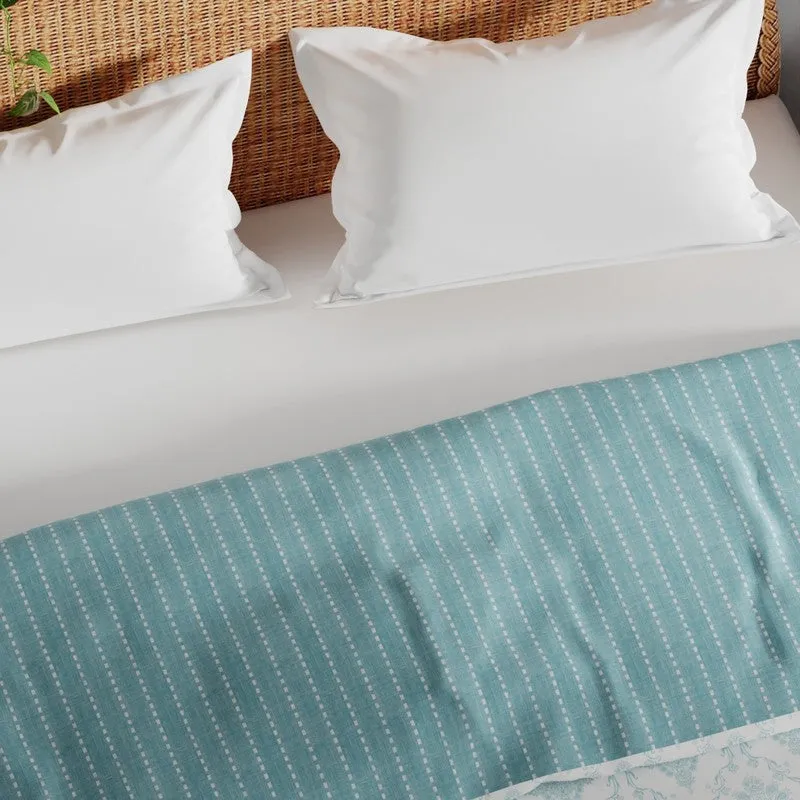 Grivor Cotton Dohar - Blue,White media 5
