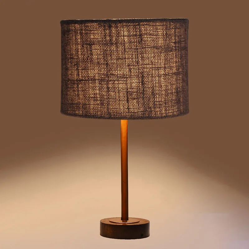 Sienna I Rodin Wooden Table Lamp - Grey,Copper,Brown media 6