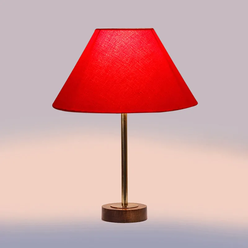 Cotin II Rodin Wooden Table Lamp - Red,Gold,Brown media 5