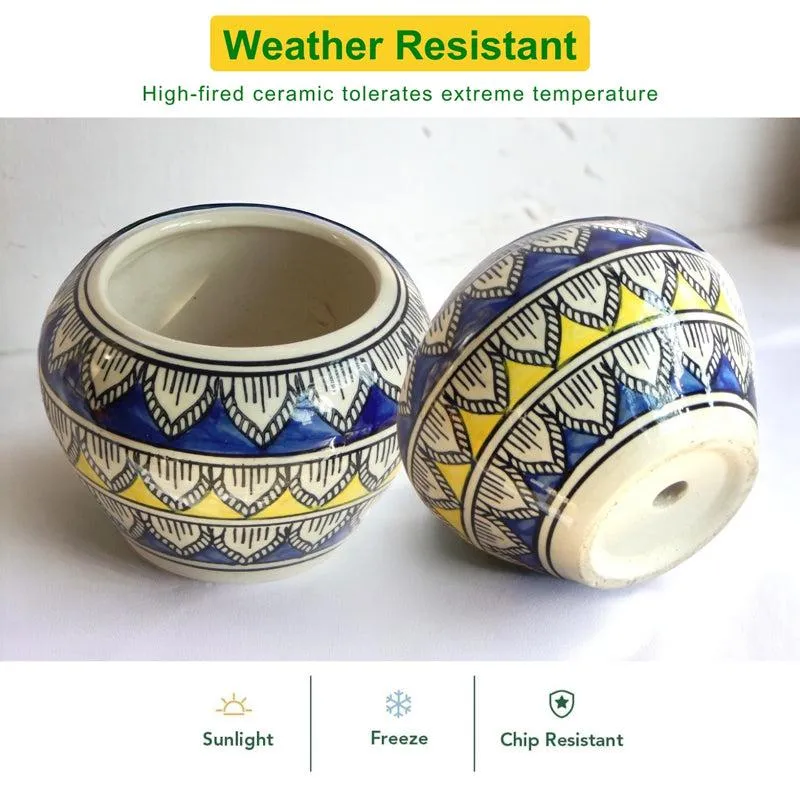 Navya Ethnic Planter - Blue media 4