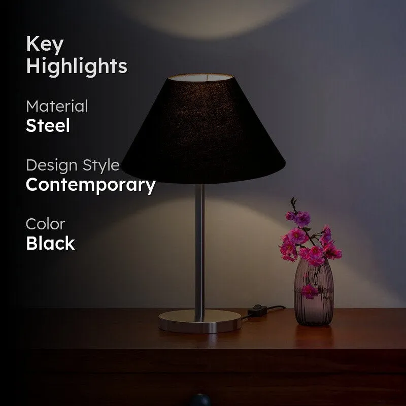 Noctra Edge Glow Metal Table Lamp - Black media 2