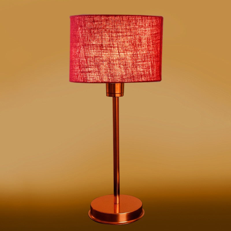 Kavira Enzo Metal Table Lamp - Maroon media 7