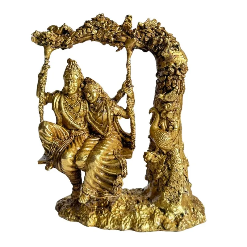 Radhakrishn Brass Idol media 4