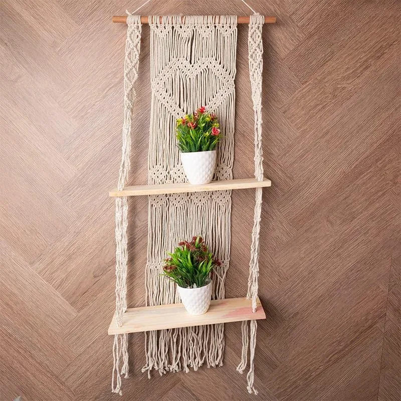 Kocha Macrame Wall Shelf media 1