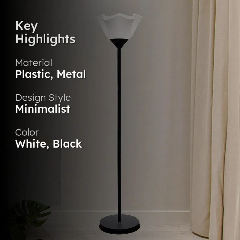 Figera Tulip Metal Floor Lamp - Black and White media 2