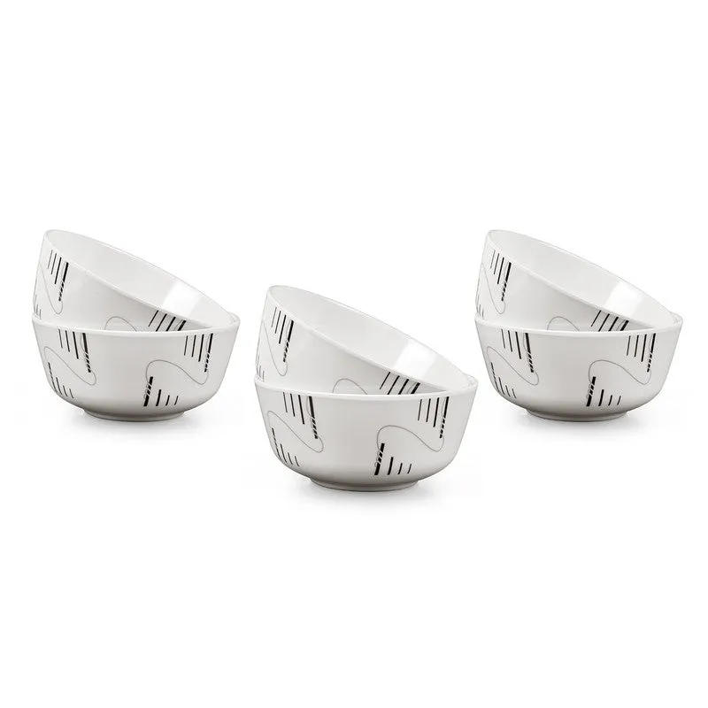 Strip & Ropes Melamine Snack Bowls (200 mL Each) - Set of Six - 9