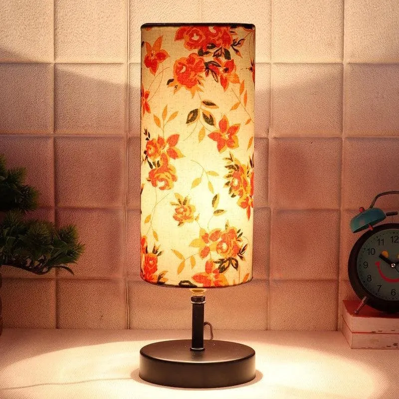 Flowery Saga Fabric Table Lamp - Multicolor media 3