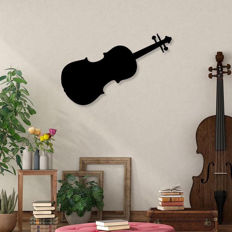 Violin Black Iron Wall Accent