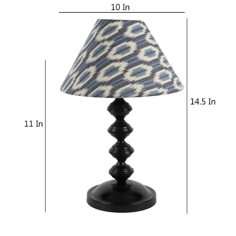 Lois Vendora Fabric Table Lamp - Blue,White media 5