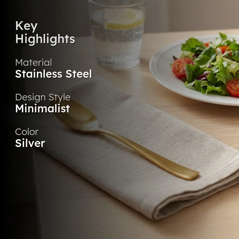 Caviar Stainless Steel Small Serving Spoon media 2