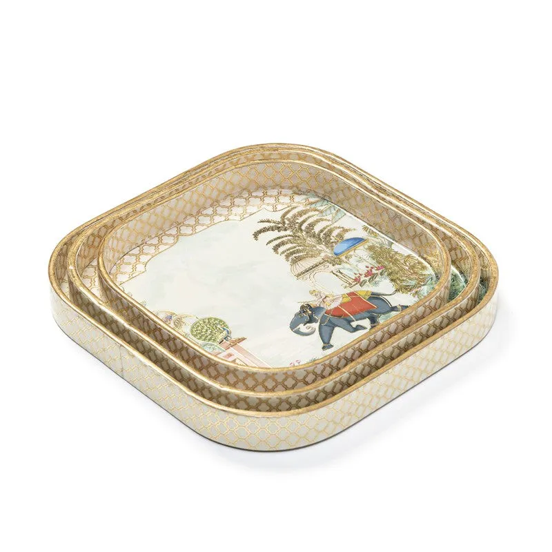 VistaWood Rectangle MDF Serving Tray - Set Of Three media 4