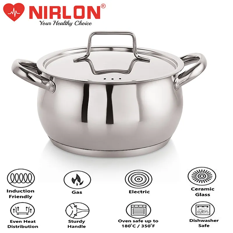 Nirlon Handi With Lid - 4000 mL/8 Inches media 5