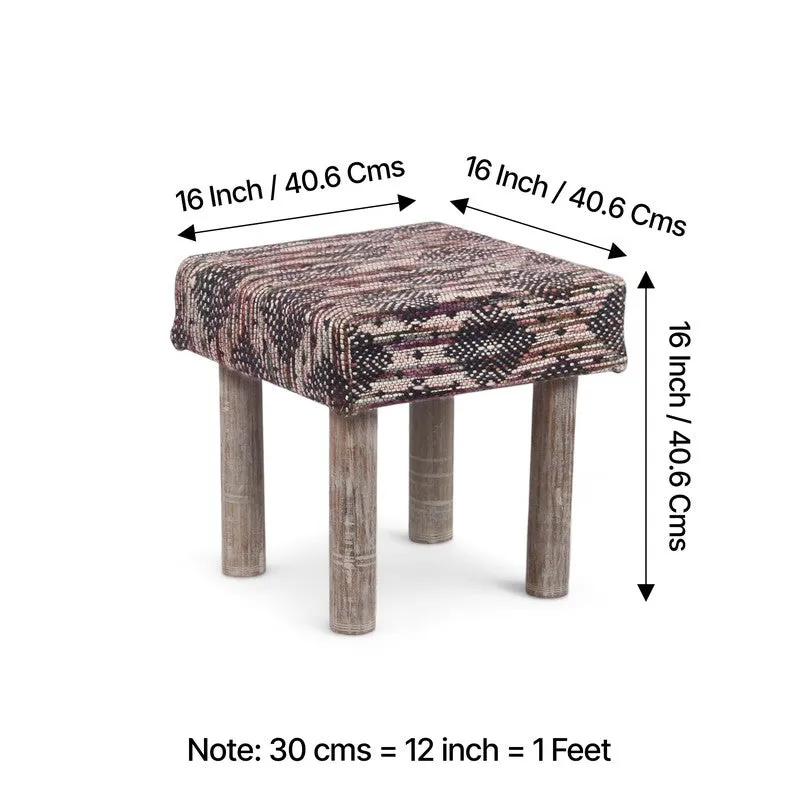 Savro Sheesham Wooden Stools (Multicolor) - Set Of Two media 8