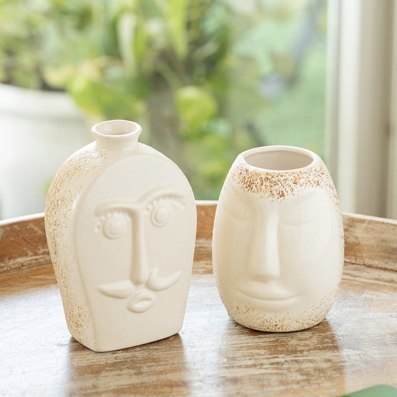Elina Ceramic Vase - Set Of Two