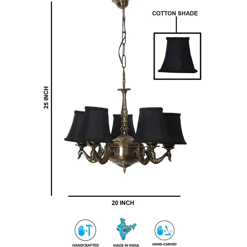 Ojas Conical Golden Antique Ceiling Lamp media 6