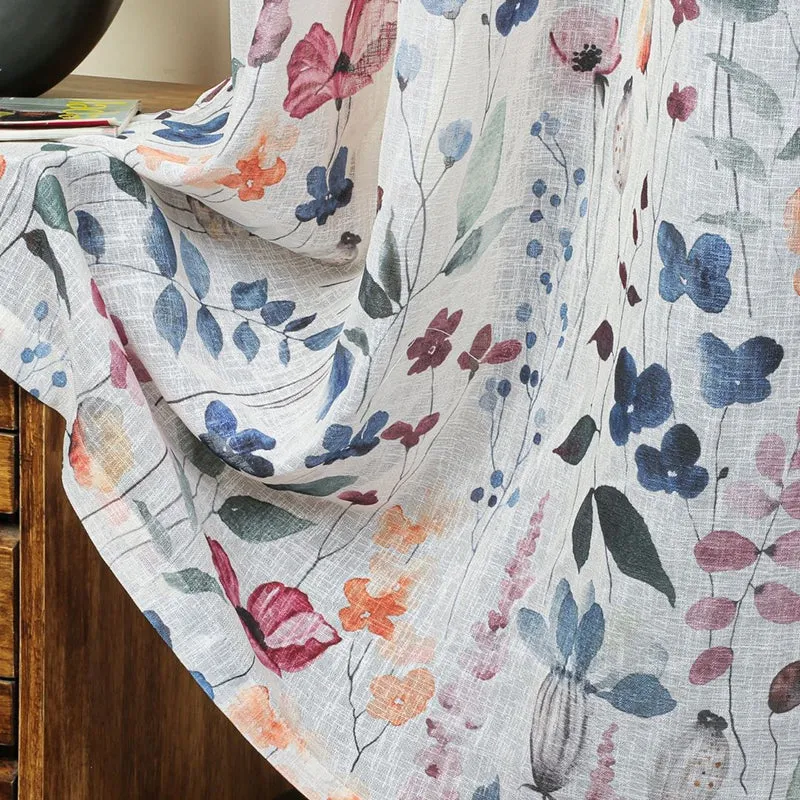 Glissar Linen Texture Sheer Curtain - Set Of Two media 11