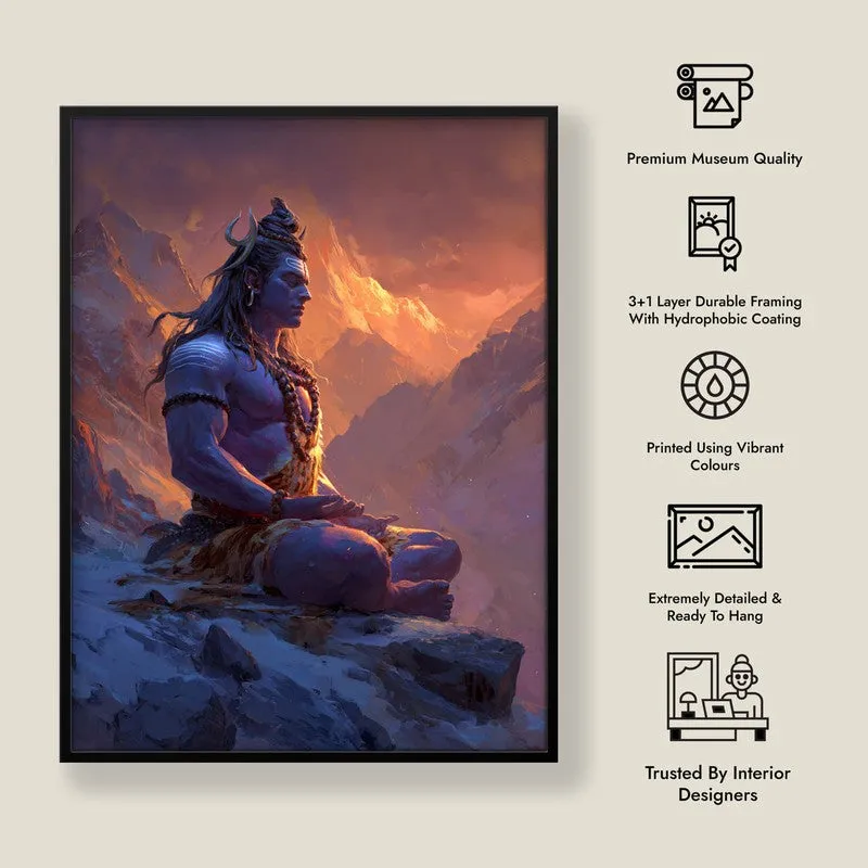 Mahadev in Deep Trance I Archival Paper Wall Art media 8