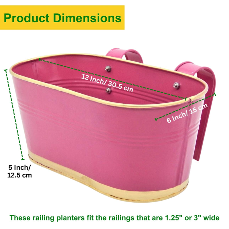 Norva Hanging Planter (Pink) - Set Of Six media 4