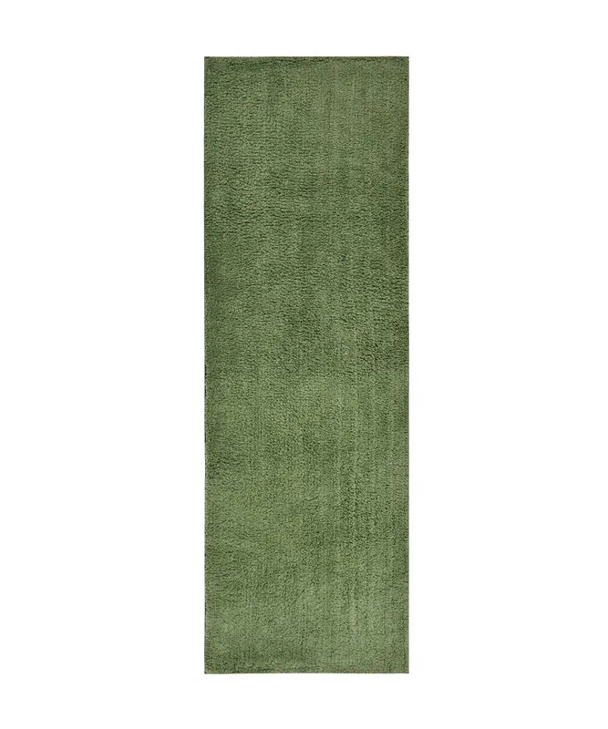 Relma Anti Skid Cotton Runner Rug (Green) - Set Of Two media 6
