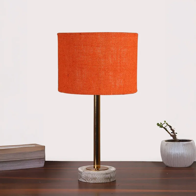 Sienna I Rodin Wooden Table Lamp - Orange,Gold,White media 3