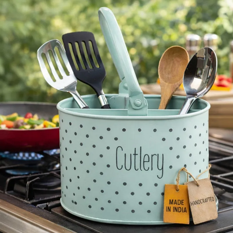 SmartStore Space-Saving Multi-Use Cutlery Stand - Blue media 5