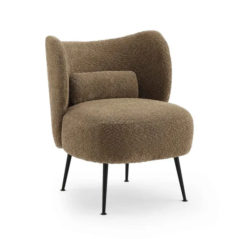 Modvyn Neem Wood Accent Chair - Light Brown media 3