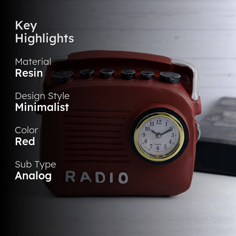 Radio Cheer Clock - Red media 2