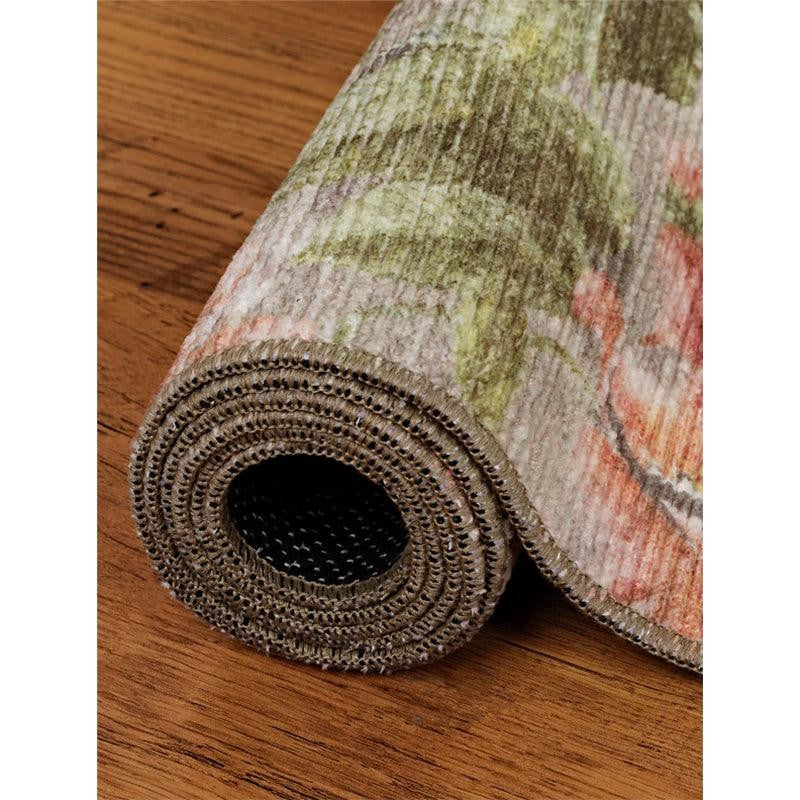 Sumaya Floral Polyester Carpet - Brown media 5