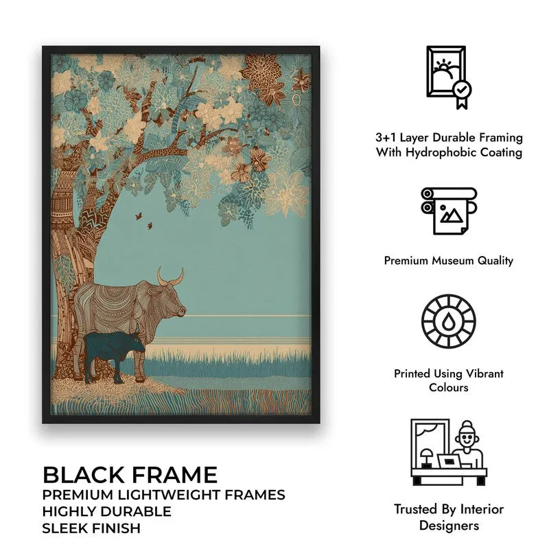 Shantivan Canvas Wall Painting With Black Frame media 10
