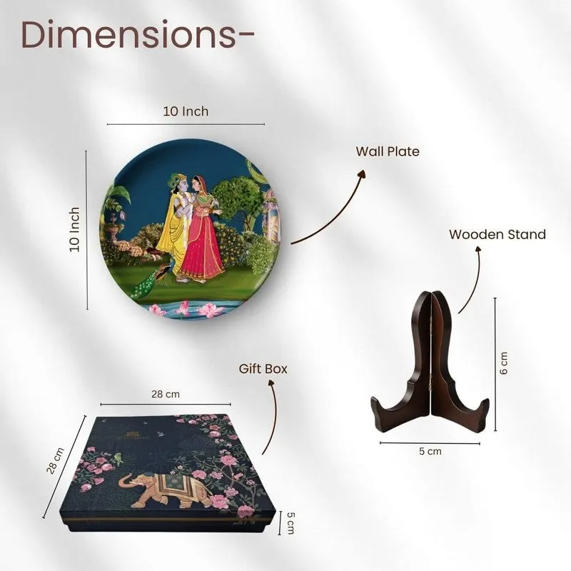 Radha (Krishna Decorative Plate) - Two Piece Set media 8