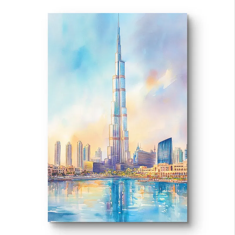 Burj Khalifa Wall Painting media 4