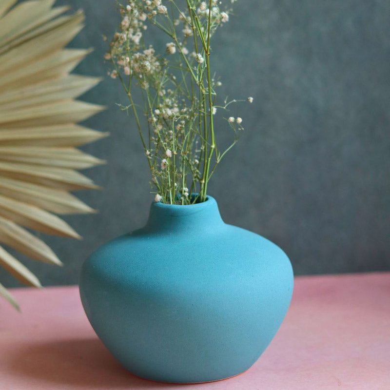 Orla Ceramic Vase - Blue media 3